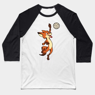 Comic fox plays volleyball Baseball T-Shirt